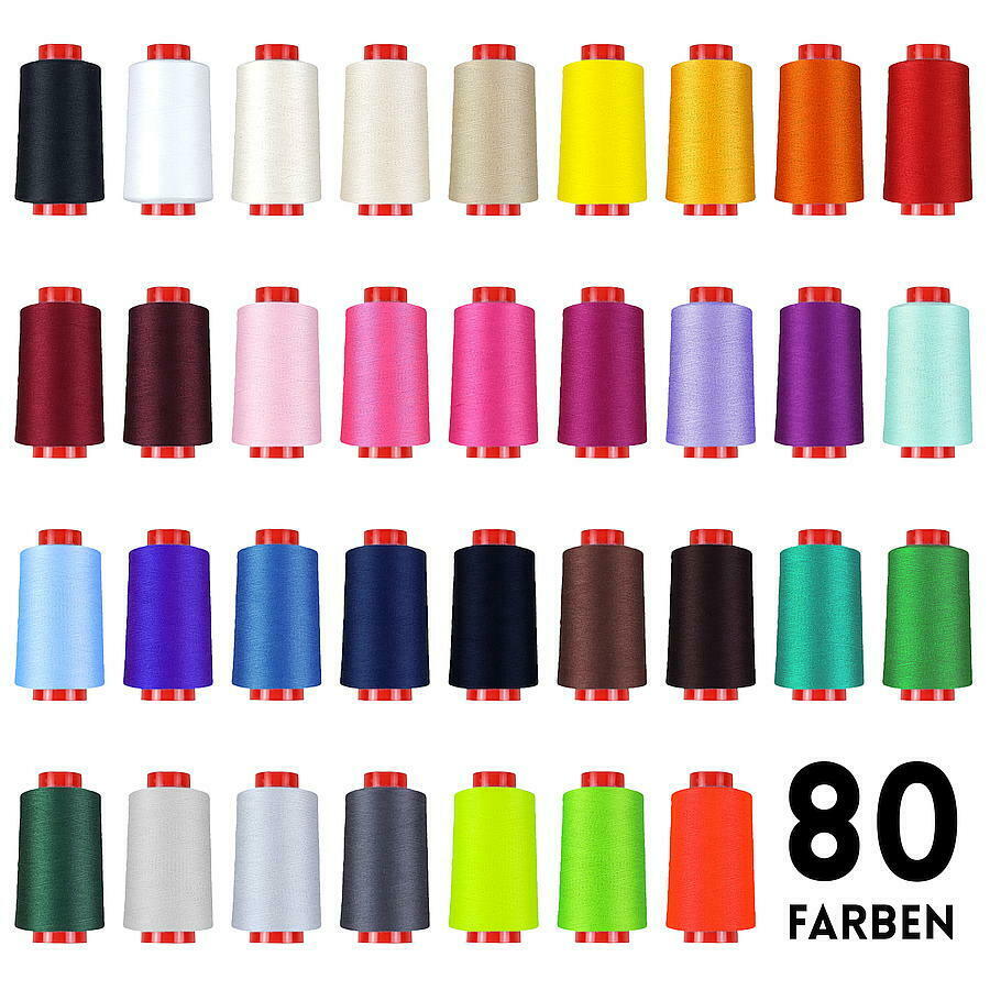 Overlockgarn In 80 Farben, 4000 M Konen, Industriequalität, Nähgarn No 120